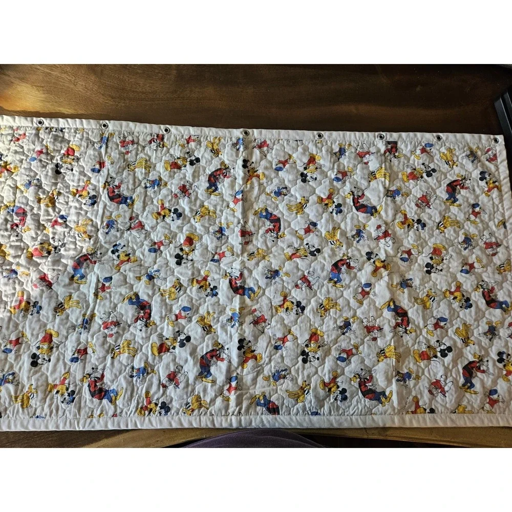 Vintage‎ Disney Dundee? Layered Fabric With Metal Rivets 42x22 Inch